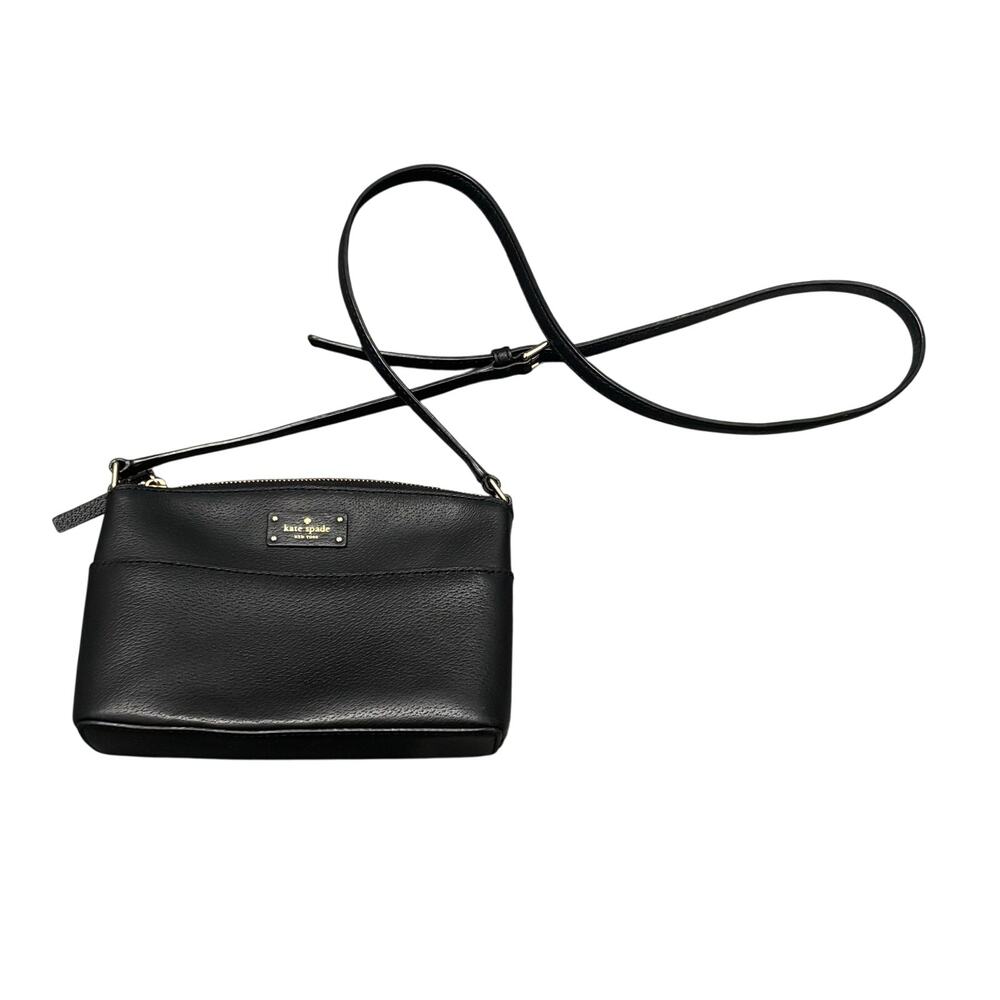 Kate Spade Black Pebbled Leather Grove Street Millie Crossbody Bag